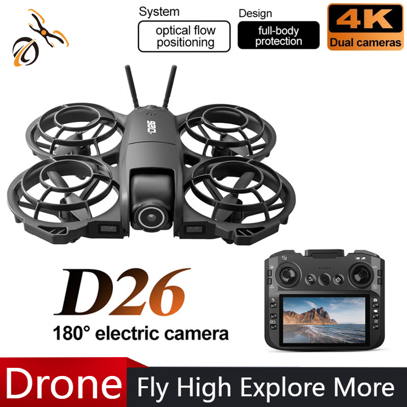 D26 Drone 4K Aerial HD 180° Ca - Drone Camera Hd 评论和价格
