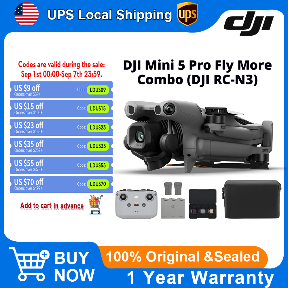DJI Mini 5 Pro Fly More Combo  - Drone Camera Vlog 评论和价格